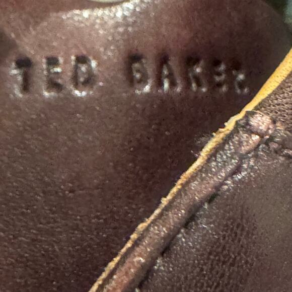 Ted Baker Swanley Derby Casual Dress Shoes Brown Leather Plain Toe Size 9.5 NWOB main image 12